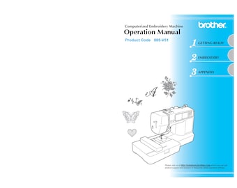 Brother PE525 Sewing Machine Instruction Manual - User Guide