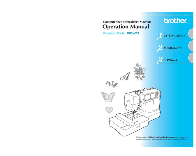 Brother PE525 Sewing Machine Instruction Manual - User Manual - Complete User Guide