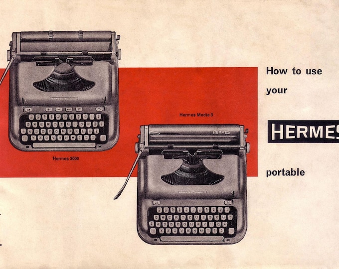 Hermes 3000 Media3 Typewriter Instruction Manual - User Manual - Complete User Guide