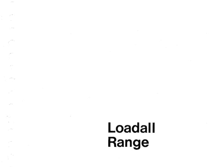 JCB Loadall Range 9803-3350 - Workshop Manual - Service Manual - Parts Manual - Owners Manual (PDF Download)