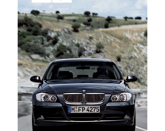 BMW 3 Series E90 318i - 335d 2005-2011 Owners Manual - English