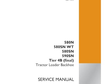 Case 580N 580SN WT 580SN 590SN Tier 4B -Electrical systems - 55 FAULT CODES - Dtc -Repair Manual- Service Manual (Pdf Download)