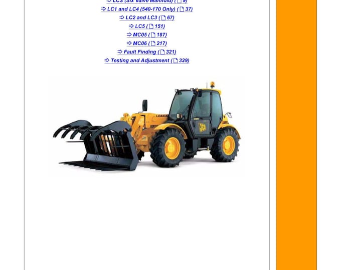 JCB Load Control 9803-3665 - Workshop Manual - Service Manual - Parts Manual - Owners Manual (PDF Download)