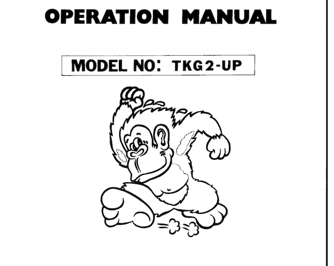 NINTENDO - Donkey Kong TKG-2-UP- Service Manual - Parts Manual - Owner manual -  Pdf Download