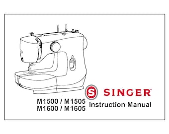 Singer M1500 M1505 M1600 M1605 Sewing Machine Instruction