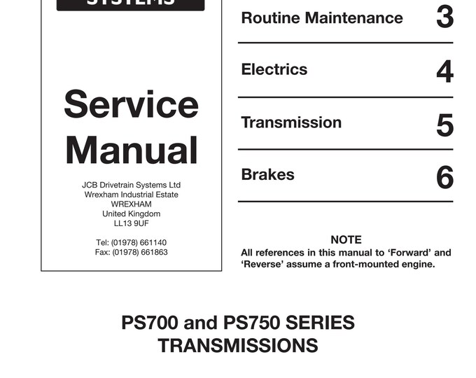 JCB 9803-9040 - Workshop Manual - Service Manual - Parts Manual - Owners Manual (PDF Download)