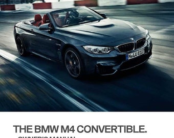 BMW M4 F83 Convertible 2014 - 2019 Owners Manual - English