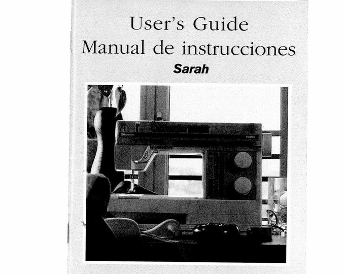 Husqvarna Viking Sarah Sewing Machine Instruction Manual - User Manual - Complete User Guide - English