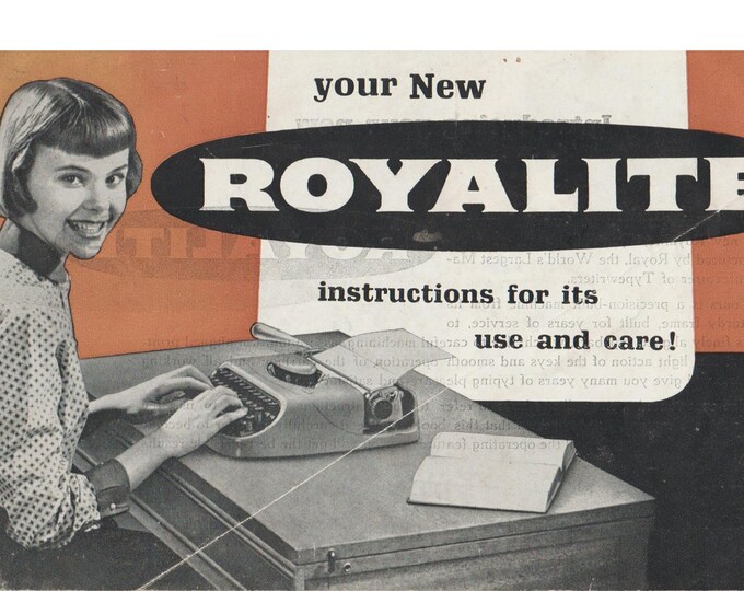 Royal Royalite Typewriter Instruction Manual - User Manual - Complete User Guide