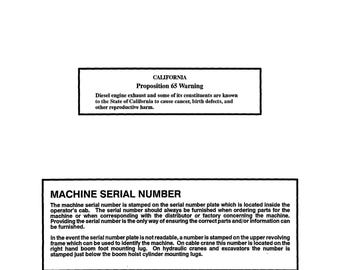 Linkbelt LS- 6000SL C SERIES 2 - Libro 803 - Manuale operativo - Manuali dei pezzi di ricambio - Manuale di officina (download PDF)