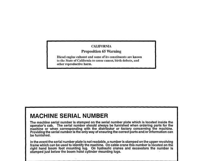 Linkbelt  LS- 6000SL C SERIES 2 - Book 803 - Operation Manual  - Part Manuals- Workshop Manual  (PDF Download)
