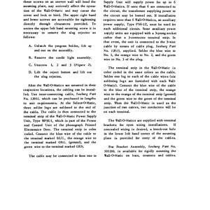 Seeburg Jukebox Servicemanual: Kopplingsschema, Dellista bild 3