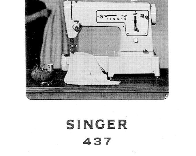 Singer 437 Sewing Machine Instruction Manual - User Manual - Complete User Guide - English