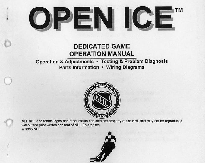 MIDWAY - OPEN ICE - Service Manual - Parts Manual - Owner manual -  Pdf Download