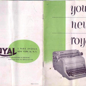 Instructiehandleiding Royal Typewriter - Gebruikershandleiding - Volledige gebruikershandleiding