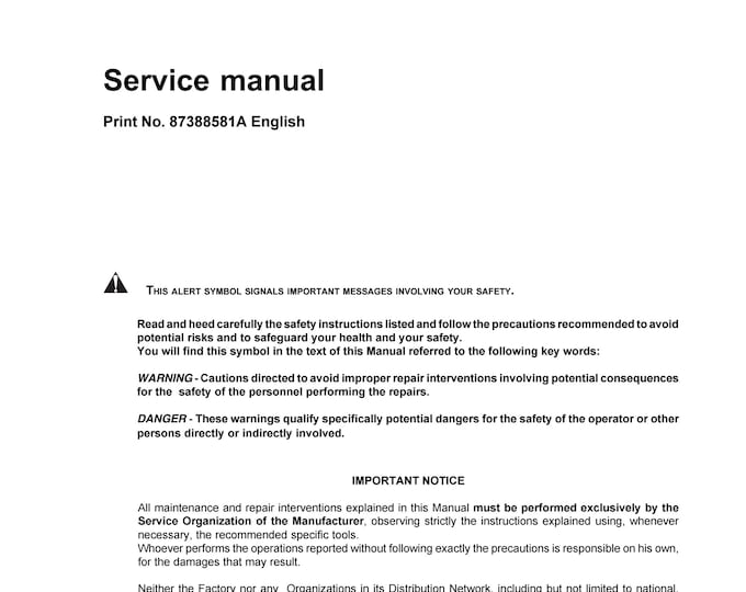 Case 1850K Tier 3 - Repair Manual - Service Manual (Pdf Download)