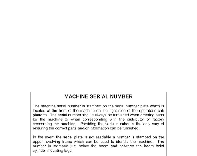 Linkbelt - Excavator 290 LX EX - Shop Manual - Workshop Manual - Service Manual - English