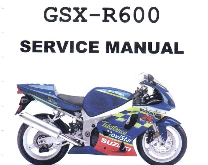 Suzuki GSX-R600 2001-2002 Service Manual (PDF Download)