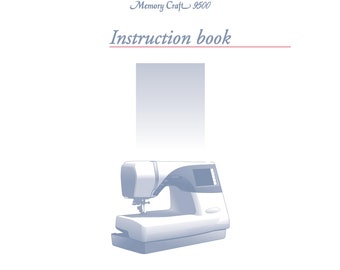 Janome 9500 Memory Craft Sewing Machine Instruction Manual (PDF)