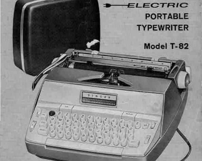 Singer T-82 Typewriter Instruction Manual - User Manual - Complete User Guide