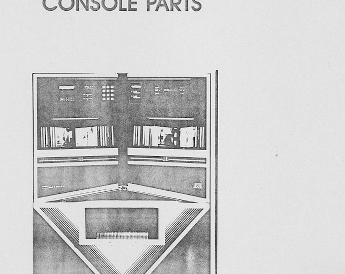 Seeburg- SCD-1- Service Manual - Instruction Manual -  Wiring Diagram - Schematic - Operation Manual - Parts List