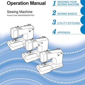 Brother SQ9310 Sewing Machine Instruction Manual - User Manual - Complete User Guide
