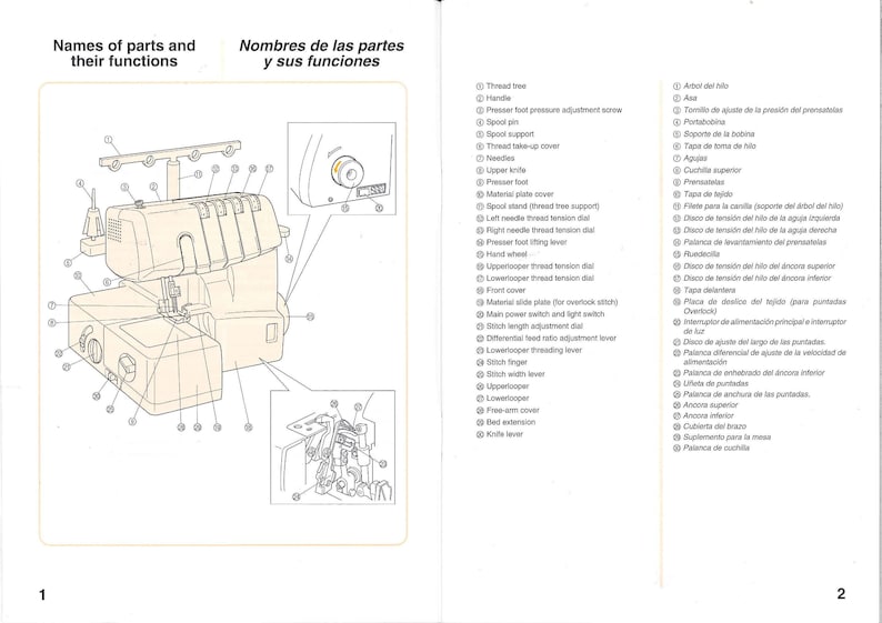 Brother 1034D Sewing Machine Instruction Manual User Manual Complete