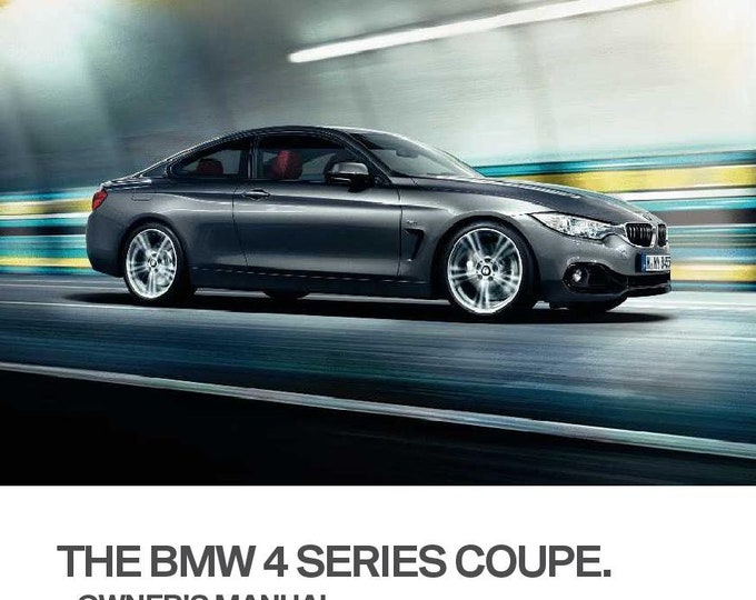 BMW 4 Series Coupe F32 2014- Owners Manual - English