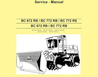 Bomag Bc 672 Rn / Bc 772 Rb / BC 772 Rs / Bc 672 Rb / Bc 772 Rb - Service Manual - Repair Manual - Workshop Manual - English
