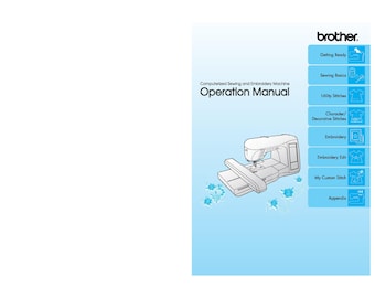 Brother Innov-is NV1500D Sewing Machine Instruction Manual