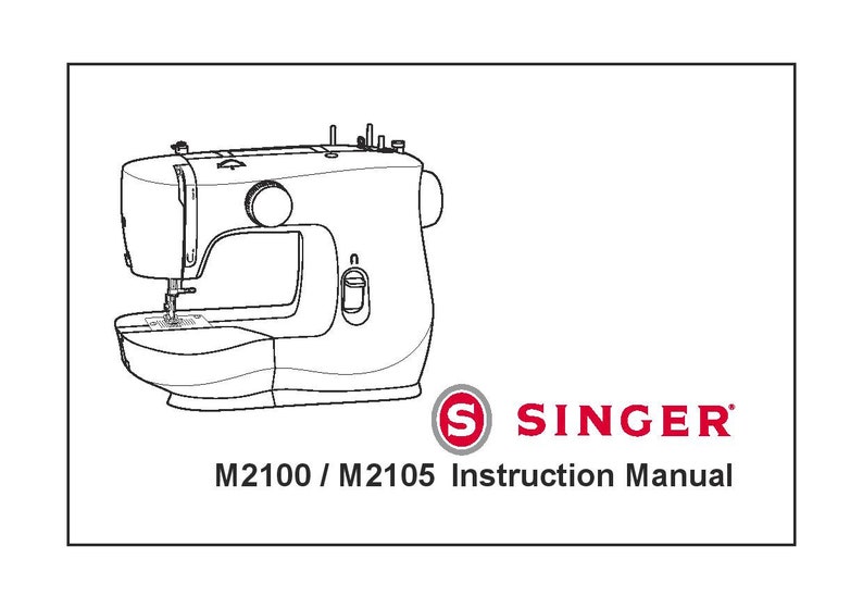 PDF Singer M2100 M2105 Sewing Machine Instruction Manual Etsy