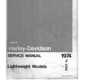 Harley Davidson SX125 1974 1975 - Service Manual - Parts Manual - Owner manual - Pdf Download