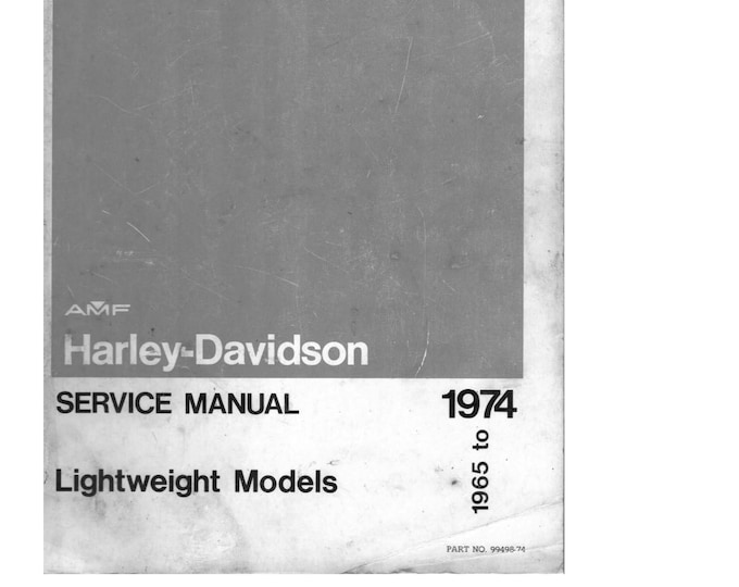 Harley Davidson SX125 1974 1975 - Service Manual - Parts Manual - Owner manual - Pdf Download