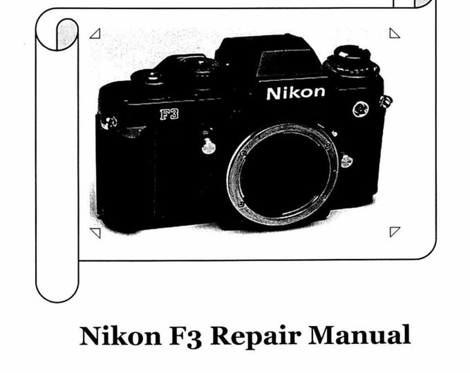 Nikon F3 v2 repair manual - Service Manual - Workshop Manual -  PDF Download