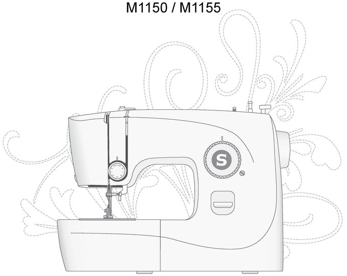 Singer M1150 - M1155 Sewing Machine Instruction Manual - User Manual - Complete User Guide - English