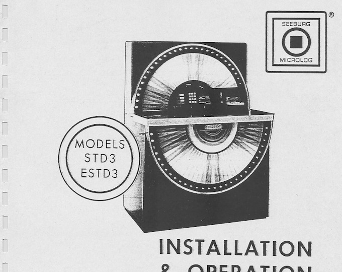 Seeburg- STD3 - ESTD3  - Service Manual - Instruction Manual -  Wiring Diagram - Schematic - Operation Manual - Parts List