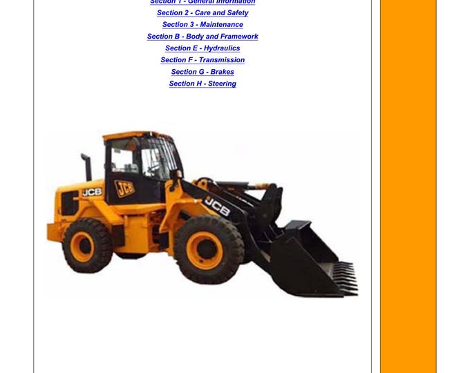 JCB WLS 432ZX Service Manual – Workshop, Parts, Owners (PDF Download)