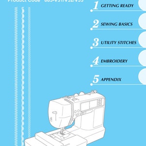 Brother SE625 Sewing Machine Instruction Manual User Manual