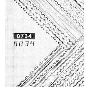 Singer 8734 - 8834 Nähmaschine Bedienungsanleitung - Handbuch - Vollständige Bedienungsanleitung - Englisch