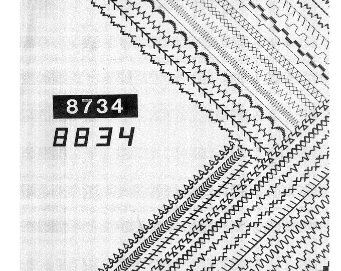 Singer 8734 - 8834 Sewing Machine Instruction Manual - User Manual - Complete User Guide - English
