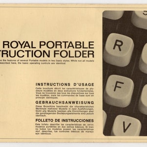 Royal 240 Typewriter Instruction Manual - User Manual - Complete User Guide