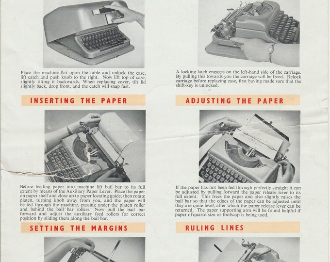 Imperial Good Companion-4T Typewriter Instruction Manual - User Manual - Complete User Guide