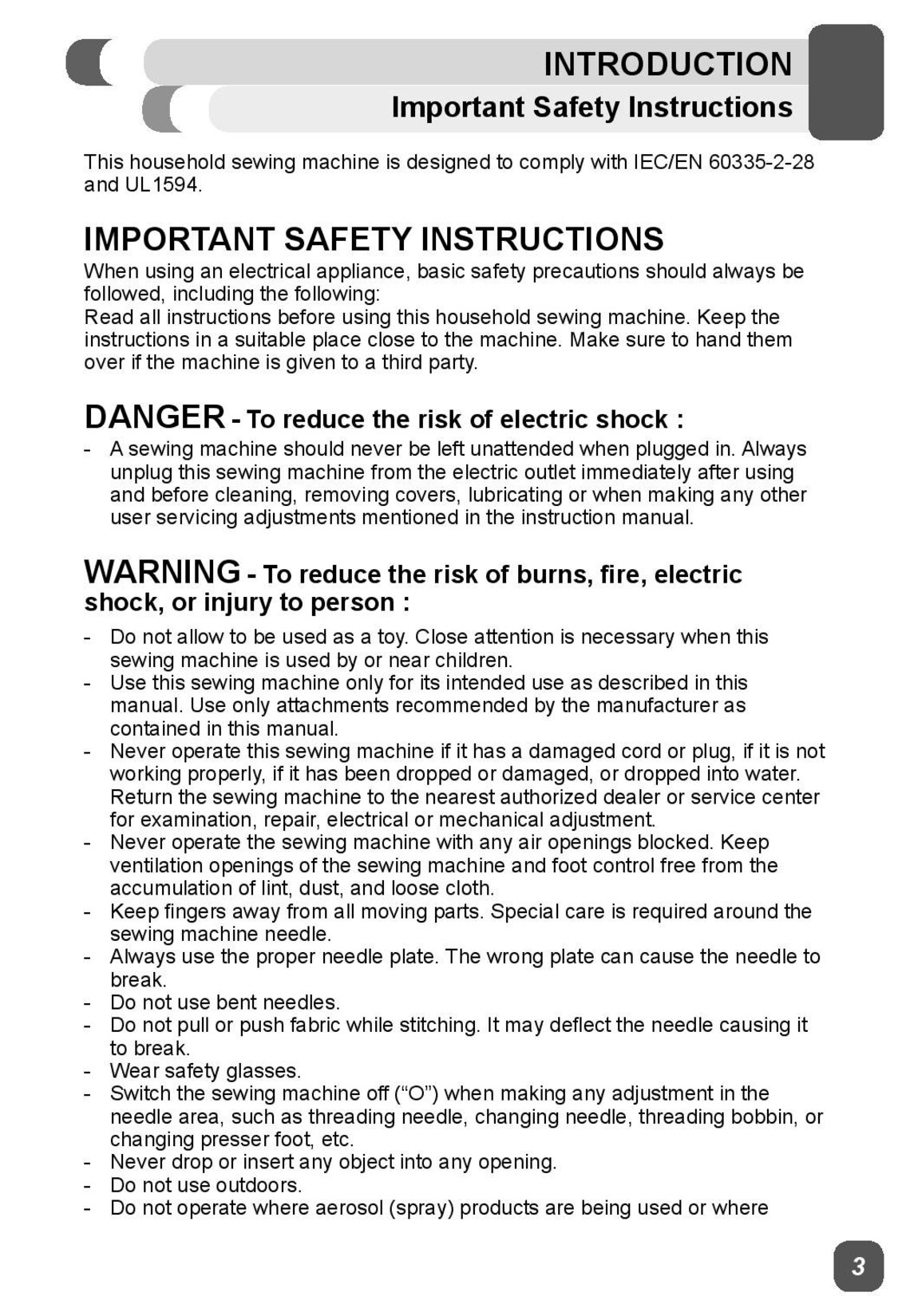 Singer M3220 Sewing Machine Instruction Manual User Manual Complete