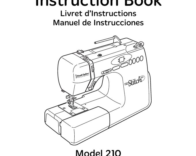 Handi Quilter stitch Sewing Machine Instruction Manual - User Manual - Complete User Guide