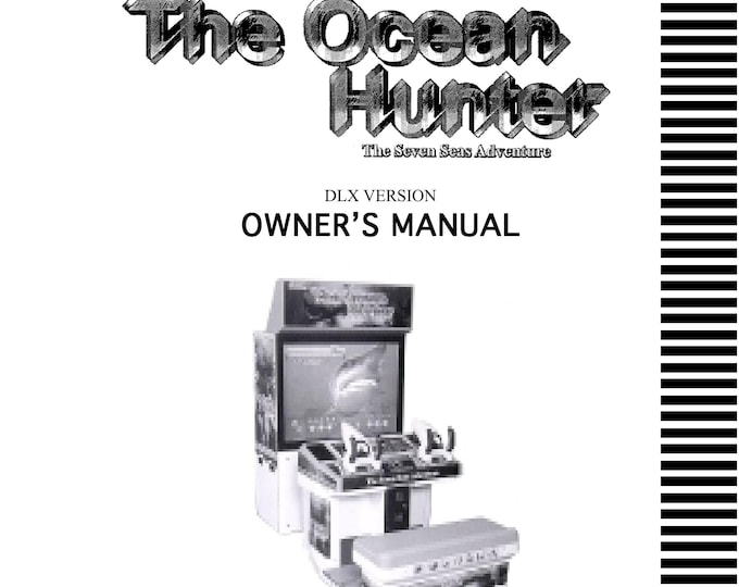 SEGA - The Ocean Hunter - Service Manual - Parts Manual - Owner manual -  Pdf Download
