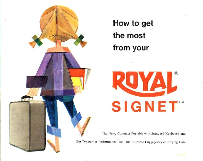 Royal Signet Typewriter Instruction Manual - User Manual - Complete User Guide