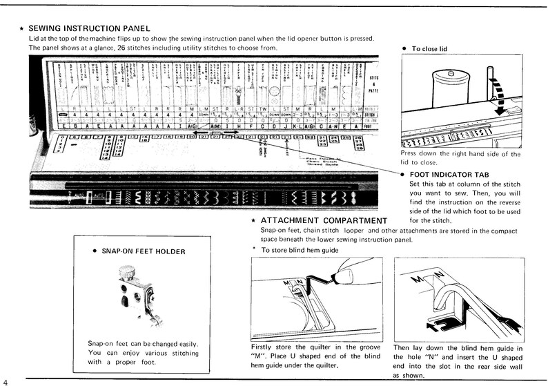 Janome New Home 400 400E XL II Sewing Machine Instruction Manual User