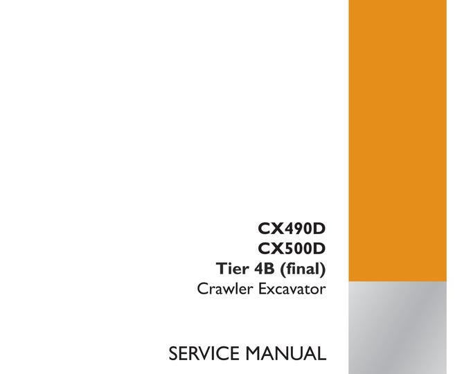 Case CX490D CX500D Tier 4B (final)-Hydraulic systems - Repair Manual - Service Manual-(Pdf Download)