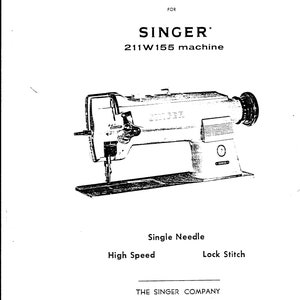 Singer-211W155-Service-Manual- Repair Manual - English