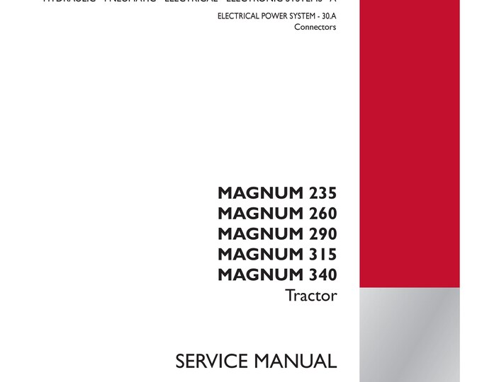 Case Magnum  235 Magnum 260 Magnum  290 Magnum 315 Magnum  340 Tractor -  Service Manual (Pdf Download)